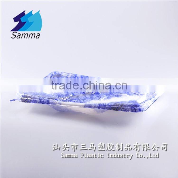 KW-0015GA sushi container/eco-friendly square sushi party tray