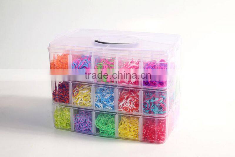 Crazy 5400 Loom Rubber Bands For Bracelet , Fun Loom Rubber Band Wholesale