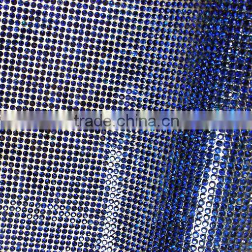 Adhesive SS6 Montana Blue Iron On Rhinestone Strass Sheet