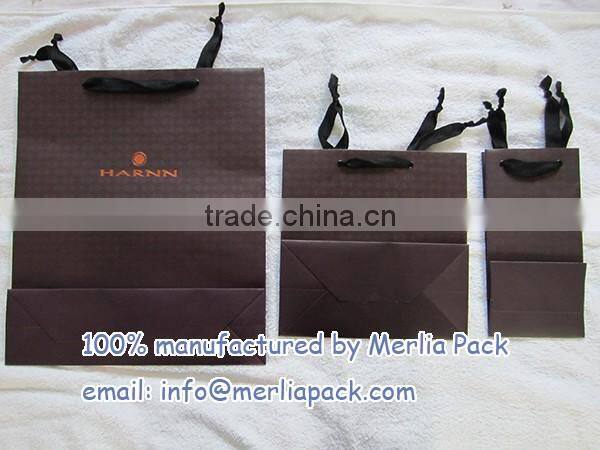 Face Eye Treatment Cosmetics Carrier Bag Gold Logo Black Eyelets Bag