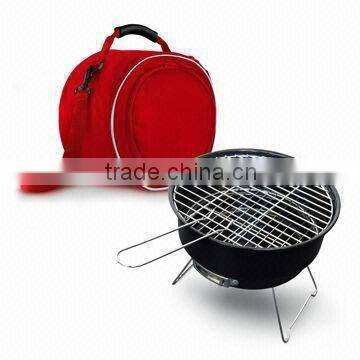 Harcoal/Cooler Bag Grill with 10-inch Chrome Cooking Grid Portable bbq