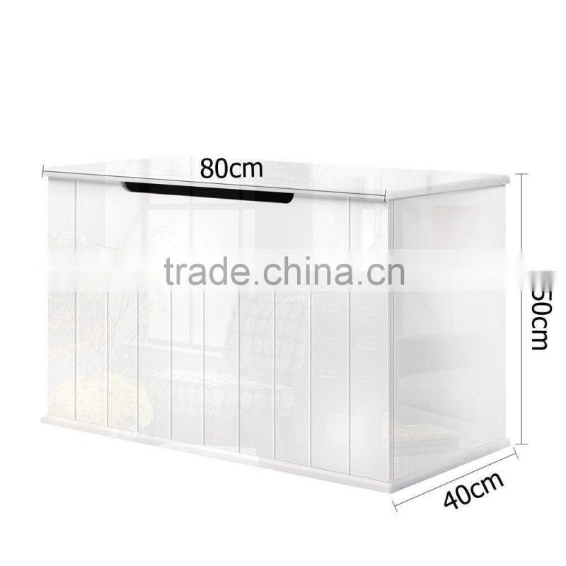 Baby Toy Box Nursery Wood Storage Organizer White