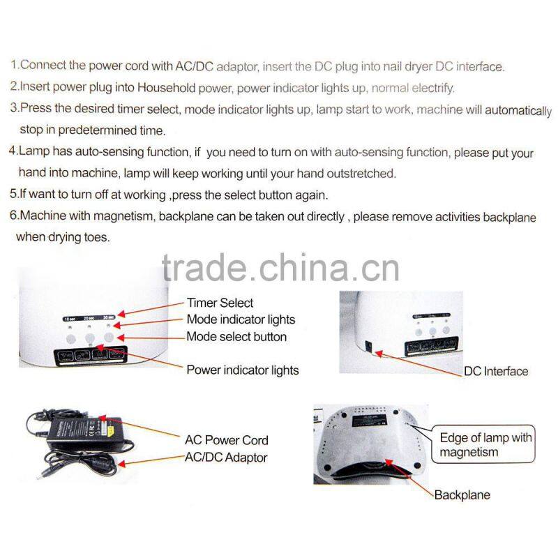 prefessional led nail uv lamp gel 48W nail light dryer