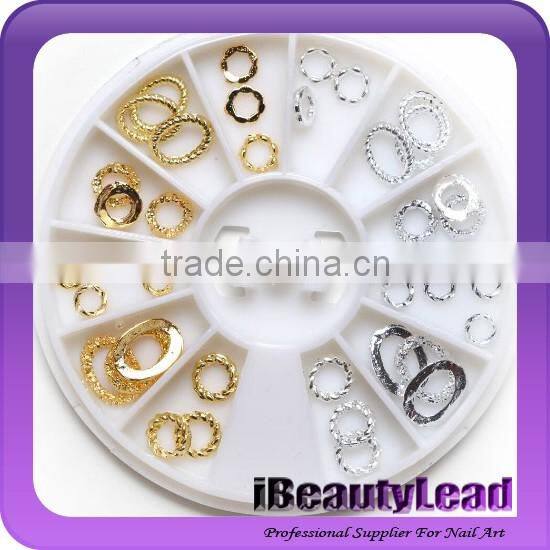 Mixed gold silver nail metal ring nail metal studs nail alloy ring