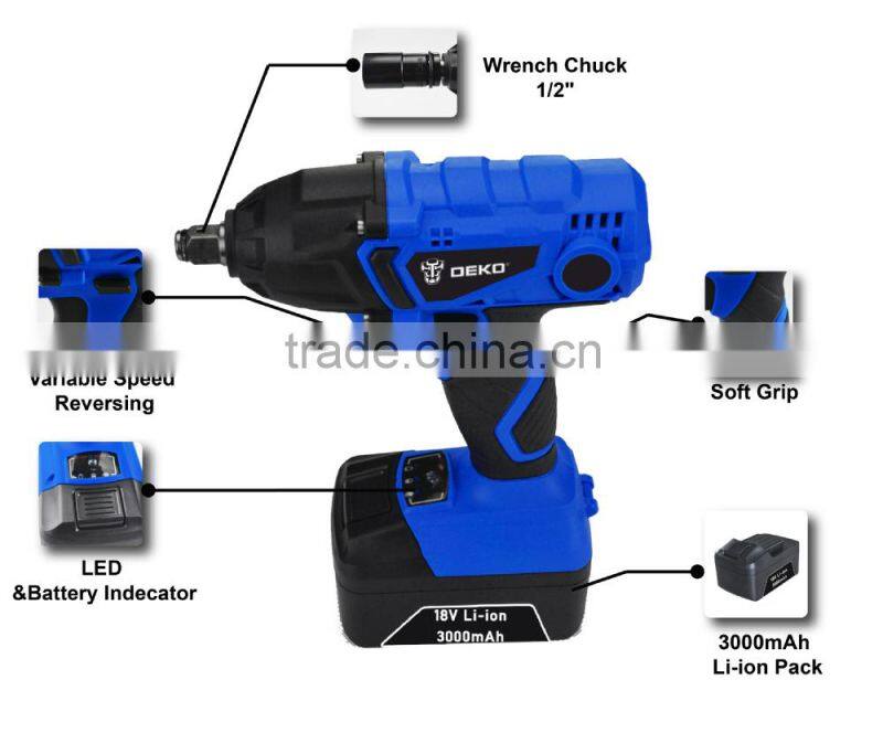 18V DC Lithium battery power tool mini Cordless Impact Wrench