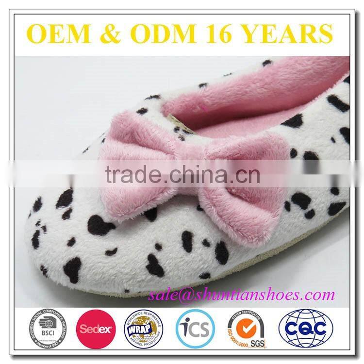 fuzzy OEM girls indoor ballet shoes