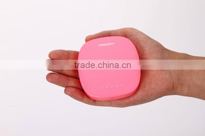 Professional mobile power with touch switch pisen moonbox powerbanks 6000mah 6000mah power bank with CE certificate