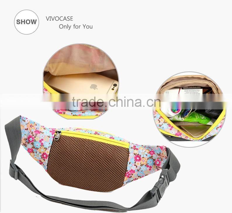 Sports waist bags outdoor running bag lady makeup waist sports bag