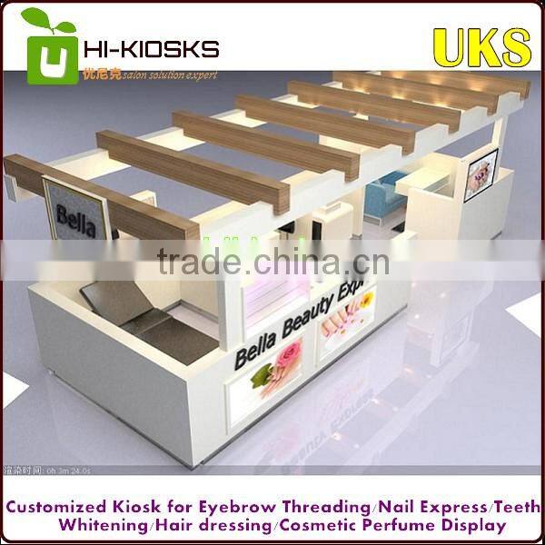 2016 Unique made mall eyebrow threading kiosk for sale
