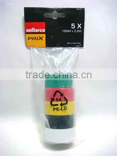 Colorful PVC Electrical Insulating Tape, Adhesive PVC Tape For One Dollar Item