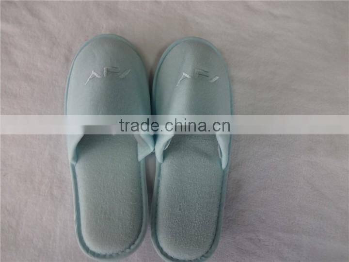 Polpular custom close toe personalized monogram hotel slippers