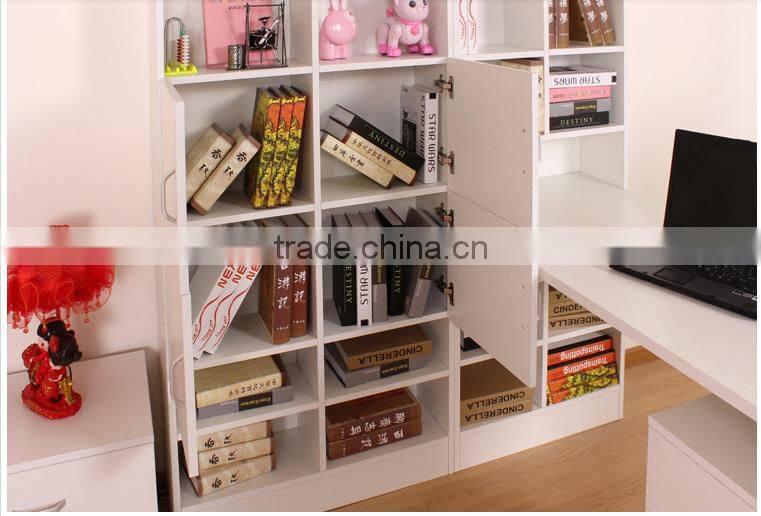 Melamine Large Size Bookcase With Studying Table