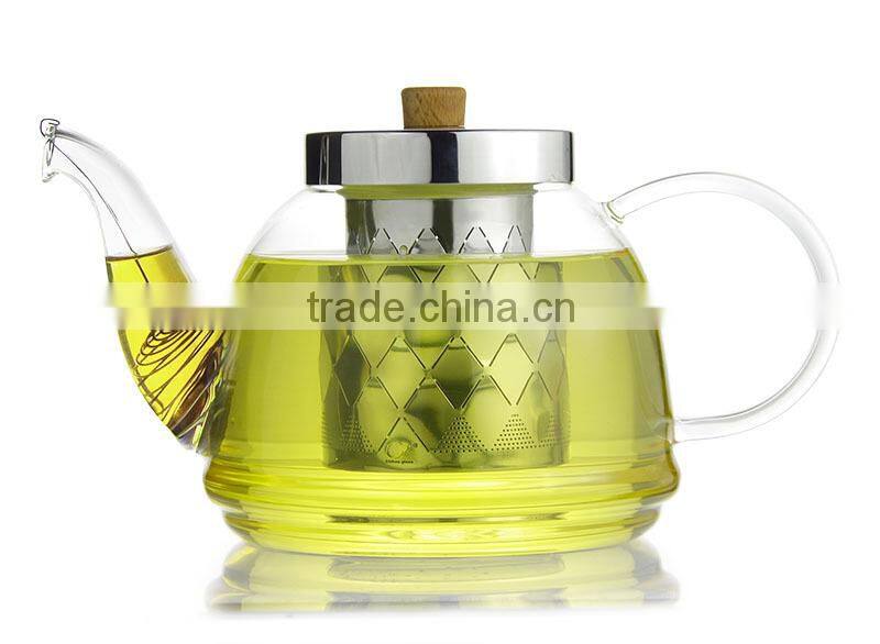 1200ML GLASS TEA POT