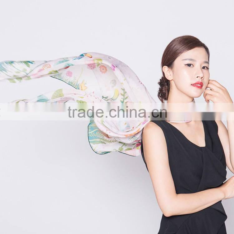 OEM 100% Silk Chiffon Scarf