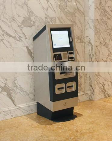 19" free standing hotel Lobby Kiosk for check-in/check-out/zip-in/zip-out