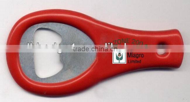 tennis racket shape bottle opener, rubber handle bottle opener,metal opener