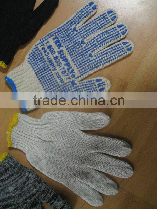 cotton dotted gloves