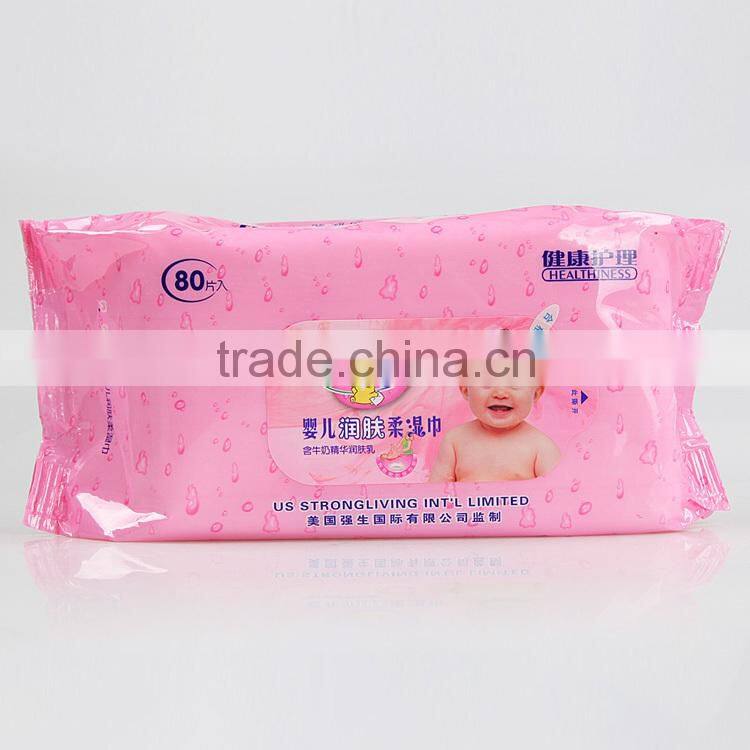 Value baby wet wipes 80s soft pack Alcohol free, non allergenic wet tissue