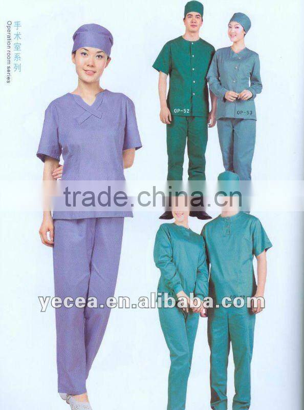 Tailored wholesale hand made 100%cotton nurse uniform