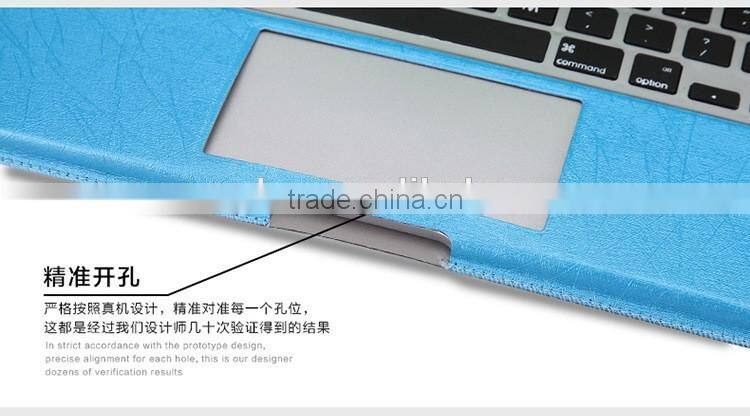 PU Leather Stand Cover Case For MacBook Air Pro Retina 11 12 13 15 inch Sleeve Luxury Leisure Laptop Bags & Case
