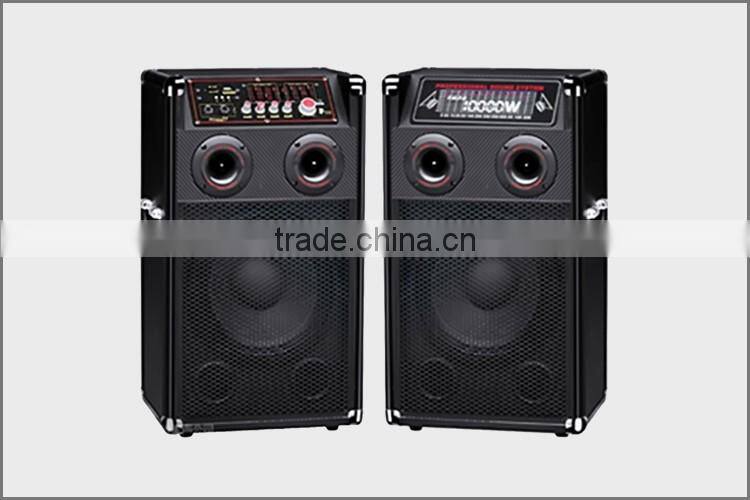Hot Sell 2016 DJ Sound Box With Disco Light 2.0 Stereo Powerful Wooden Speaker
