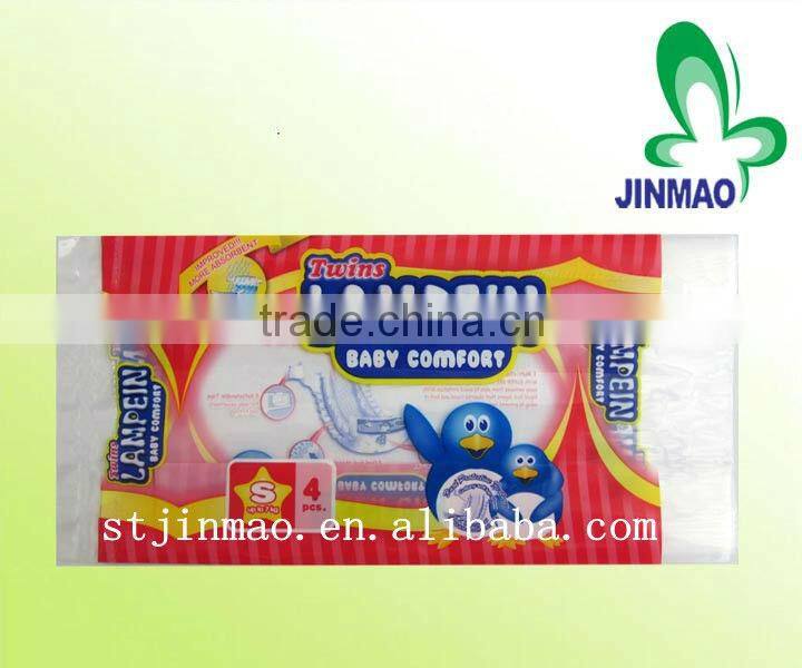 Colored plastic Baby diaper packaging bag