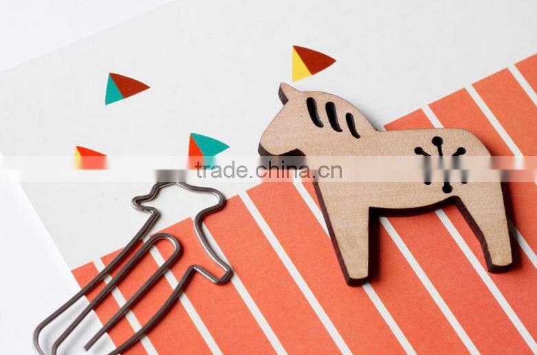 natural animal wooden fridge magnets for sale