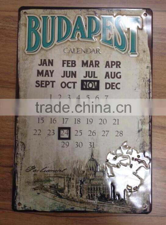 advertising metal road name sign