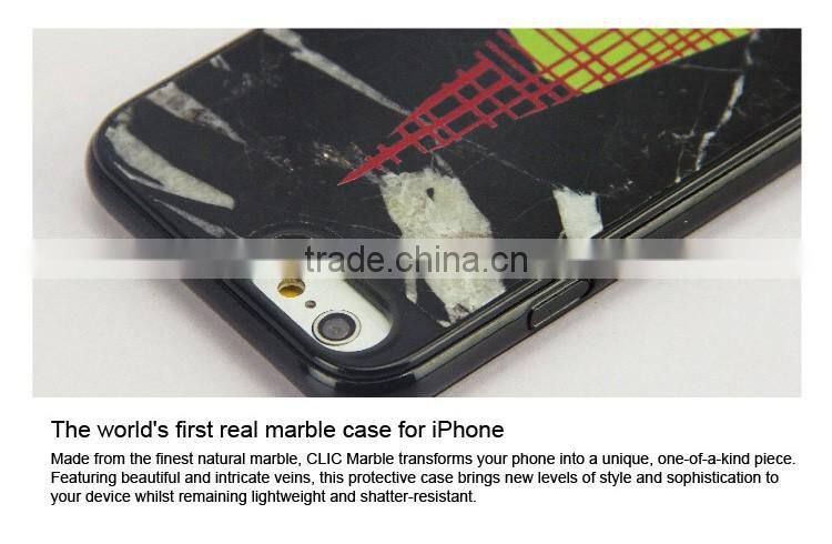 Black Marble Case custom TPU phone case for iPhone 6 6s 6 plus 6s plus, multicolor real marble OEM phone case