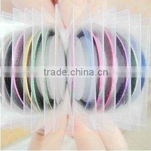 Color Rolls Striping Tape Metallic Yarn Line Nail Art Decoration Sticker