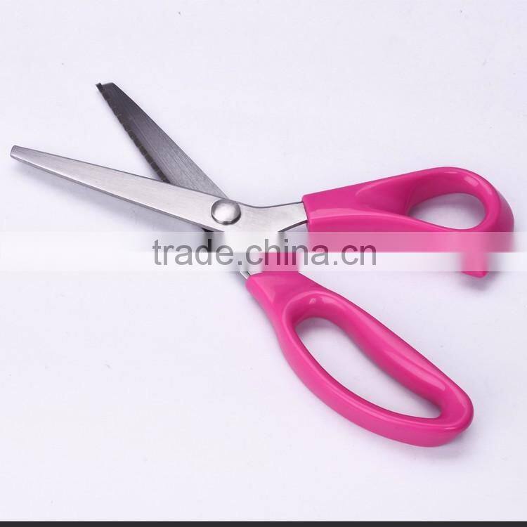 S45.2049-2016 New design high grade quality 9-1/2 pinking shears with colorful PP handle