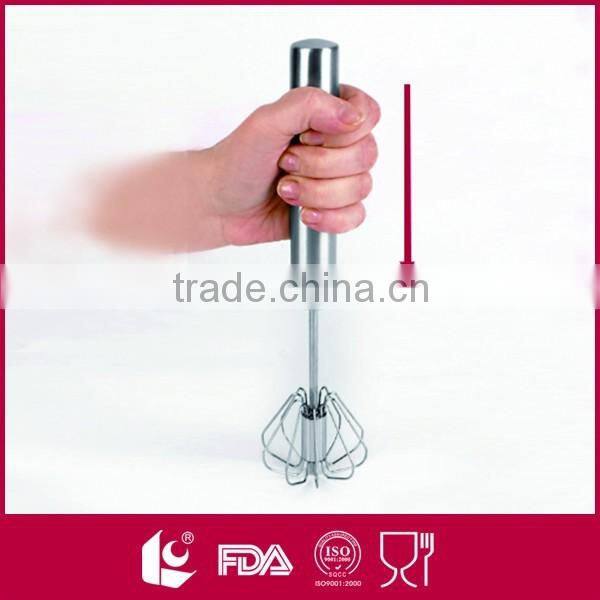 2016 hot selling kitchen helper non-stick coating wire dough whisk