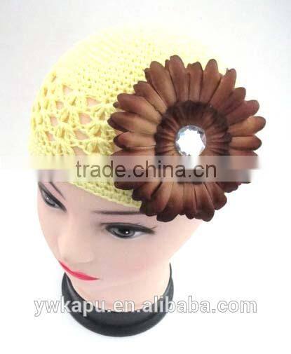 Multi colors kufi hat,crochet beret hats for girls