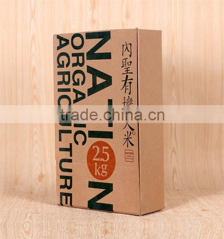 Customized good quality brown paper food packaging box
