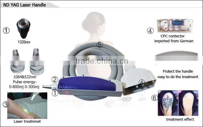 CE approved best-selling 10 BARS laser yag hair removal machine for beauty salon