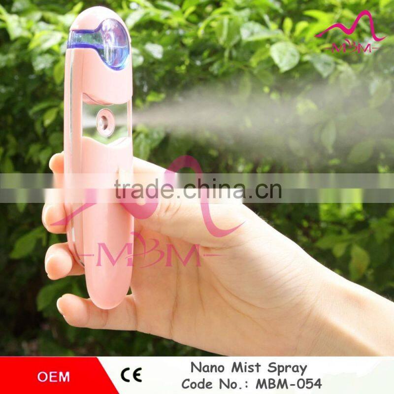 High quality handy battery powered ozone facial steamer device