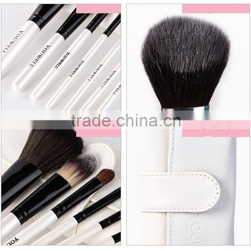 7pcs kids paint makeup brush animal hair face blender make up brush for Starter