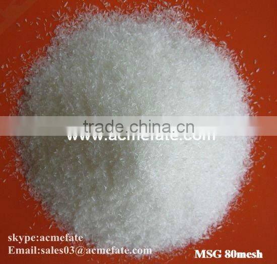 Food seasoning pure monosodium glutamate 99% msg