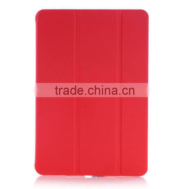 Slim Magnetic Smart cover PU Leather Case with Crystal Hard Back Smart Stand Case Cover for iPad mini 4 MINI4 with retina