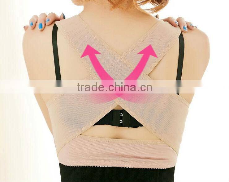 New Breast Bust Push Up Body Shaper Bra Back Support Posture Corrector Band Belt M/L