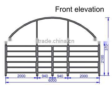 Heavy waterproof cover free standing livestock shelter