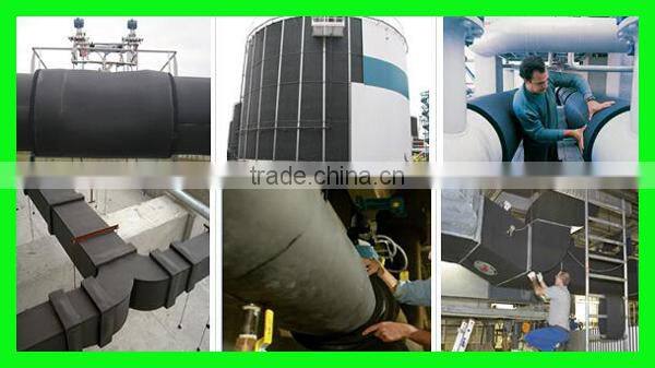 black rubber foam plastic thermal insulation sheet with aluminum foil