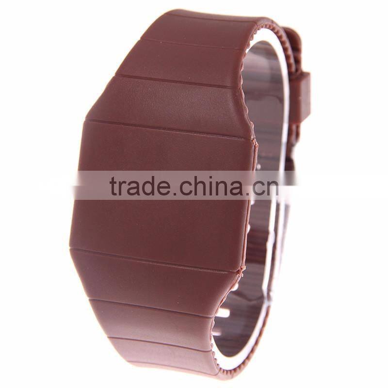 Very Low Price Low MOQ LED Silicone Electronic Girl and Boy Untra-thin Touch Screen Gift Wrist Watch