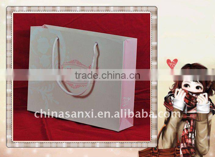 Luxury package for top brand printed paper shopping bag with OEM logo