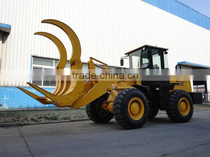 9.6ton wood grapple loader ZL30G for forest and wood factory works