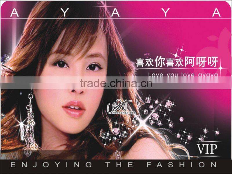 pvc plastic gift scratch card