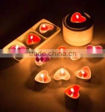 romantic heart shape scented tealight candle for Christmas