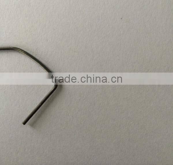 0.062 "wire diameter 1/4" rod length spring steel wire form 2" length snap power coating hook