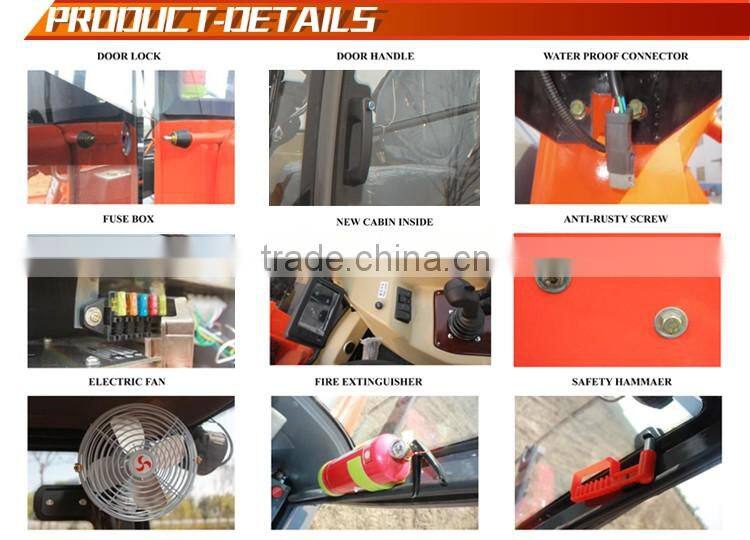 Everun CE Certificated 1.0ton Articulated Mini Shovel Loader