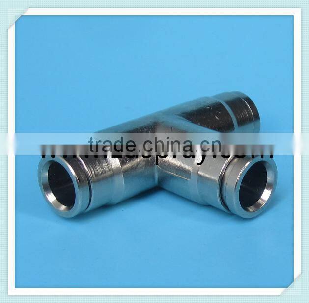 3/8" (9.52mm) quick coupling T tube connectors or slip locks fittings